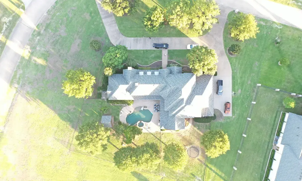 New shingle roof installation on a home in Hunters Creek